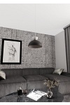 Lampa wisząca LUNARO 1S BL BLACK/WHITE - Emibig