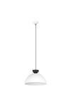 Lampa wisząca LUNARO 1L BL WHITE/BLACK - Emibig