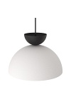 Lampa wisząca LUNARO 1S BL WHITE/BLACK - Emibig