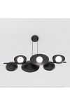 Lampa wisząca VOLUM 6 BLACK - Emibig