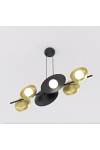 Lampa wisząca VOLUM 6 BL GOLD - Emibig