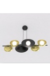 Lampa wisząca VOLUM 6 BL GOLD - Emibig