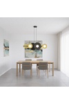 Lampa wisząca VOLUM 6 BL GOLD - Emibig