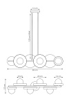 Lampa wisząca MODEL 6 BL MOKKA - Emibig