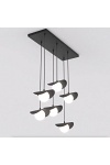 Lampa wisząca RITUAL 6 BLACK - Emibig