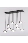 Lampa wisząca RITUAL 9 BLACK - Emibig
