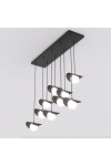 Lampa wisząca RITUAL 9 BLACK - Emibig