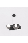 Lampa wisząca ELEMENTI 4 BLACK - Emibig