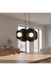 Lampa wisząca ELEMENTI 4 BLACK - Emibig