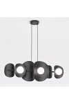 Lampa wisząca ELEMENTI 6 BLACK - Emibig