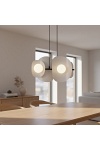 Lampa wisząca ELEMENTI 4 BL GRAY - Emibig