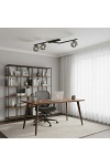 Lampa sufitowa NATON 3 BL GRAFIT - Emibig