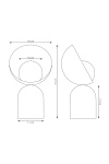 Lampka biurkowa BOTO LN1 WHITE - Emibig