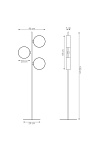 Lampa podłogowa DRUMZ LP3 RATTAN - Emibig