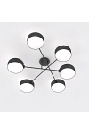 Lampa sufitowa MAGA 6 BLACK - Emibig