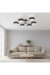 Lampa sufitowa MAGA 6 BLACK - Emibig
