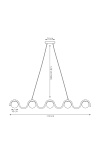 Lampa wisząca SINUS WH OPAL - Emibig