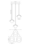 Lampa wisząca RITUAL 3 PREM WHITE - Emibig