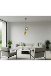 Lampa wisząca VANILA 2 BL GOLD - Emibig