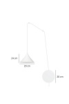 Lampa wisząca ABRAMO 1 WHITE - Emibig