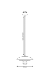 Lampa wisząca SKIN 1 BLACK - Emibig
