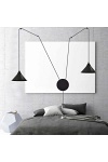 Lampa wisząca ABRAMO 2 BLACK - Emibig
