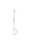 Lampa wisząca EGO 1 BL GRAY - Emibig