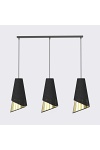 Lampa wisząca MODA 3 BL GOLD - Emibig