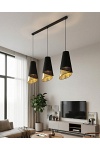 Lampa wisząca MODA 3 BL GOLD - Emibig