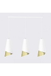 Lampa wisząca MODA 3 WH GOLD - Emibig