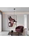 Lampa wisząca MULAN 1 BURGUNDY BL - Emibig