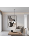 Lampa wisząca MULAN 1 GRAY/BL - Emibig
