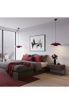 Lampa wisząca BABEL 1 BURGUNDY BL - Emibig