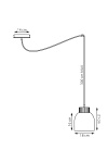 Lampa wisząca KRU 1 MOKKA - Emibig