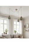 Lampa wisząca KRU 3 MOKKA - Emibig