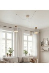 Lampa wisząca KRU 3 WHITE - Emibig
