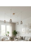 Lampa wisząca KRU 5 WHITE - Emibig