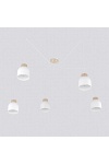 Lampa wisząca KRU 5 WHITE - Emibig