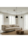 Lampa wisząca KRU 3 BLACK - Emibig