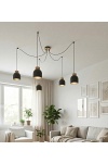 Lampa wisząca KRU 5 BLACK - Emibig