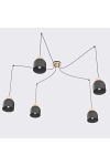 Lampa wisząca KRU 5 BLACK - Emibig