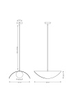 Lampa wisząca RITUAL 1L MOKKA - Emibig