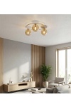 Lampa sufitowa SOPRA 3 MOKKA AMBER - Emibig