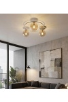 Lampa sufitowa SOPRA 3 MOKKA AMBER - Emibig