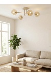 Lampa wisząca ROMA 4 MOKKA AMBER - Emibig