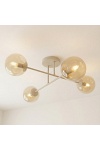 Lampa wisząca ROMA 4 MOKKA AMBER - Emibig