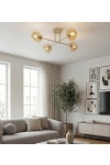 Lampa wisząca ROMA 4 MOKKA AMBER - Emibig