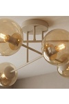 Lampa wisząca ROMA 6 MOKKA AMBER - Emibig