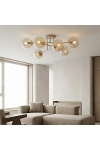 Lampa wisząca ROMA 6 MOKKA AMBER - Emibig