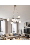 Lampa wisząca AZURA 6 MOKKA OPAL - Emibig